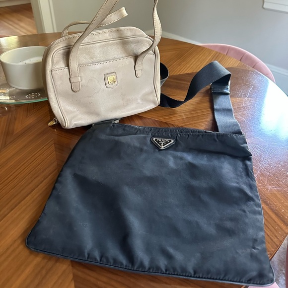 2 Prada and Celine Project Rehab Vintage Crossbody Mini Leather Tote - Picture 1 of 6